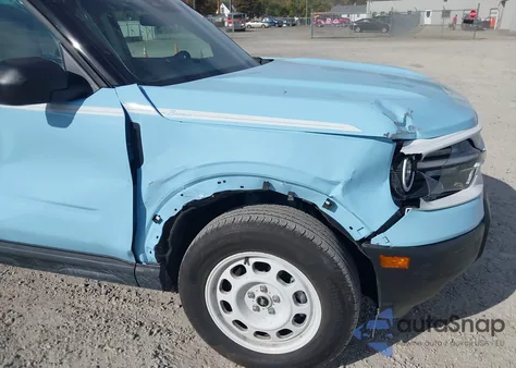 2025 Ford Bronco Sport Heritage из США, поврежденный, VIN 3FMCR9GN0SRE56183